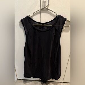 Lululemon Athletica Black  Mesh  Work Out Tank Top Size 12